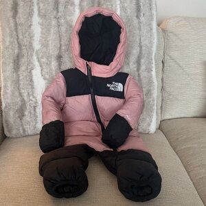 The North Face Infant Snowsuit in Pink and Black